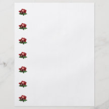 Les roses rouges et un rose se sont levés prospectus personnalisés