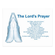Les seigneurs Prayer Cartes Postales