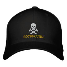Les sélections de crâne et de croix de Rockhound o Casquette De Baseball Brodée
