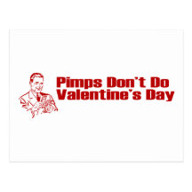 Les souteneurs ne font pas la Saint-Valentin Carte Postale