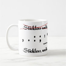 Les Sticklers, unissent ! Mugs À Café