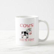 Les vaches me rendent heureux tasse à café
