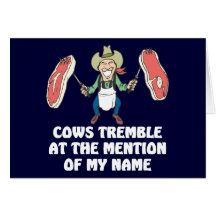 Les vaches tremblent cartes de vœux