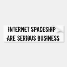 Les vaisseaux spatiaux d'Internet sont des affaire Autocollants Pour Voiture