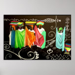 Les Vendeuses de Tissus Haitienne Print