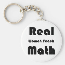 Les vraies femmes enseignent des maths porte-clés