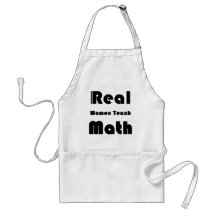 Les vraies femmes enseignent des maths tablier