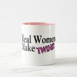 Les vraies femmes font des jumeaux (le rose) tasses