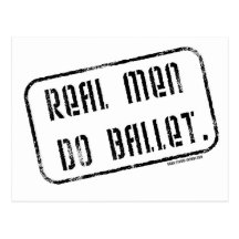 Les vrais hommes font le ballet cartes postales