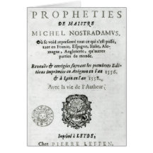 'Les Vrayes Centuries et Propheties Greeting Cards