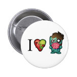 Les zombis des cerveaux I <3 sont partout ! Badge
