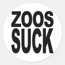 Les zoos sucent adhésifs ronds
