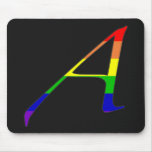 Lesbian and Gay Pride "Scarlet" Letter A Mouse Pad