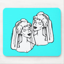 Lesbian Bride Wedding Mousepad