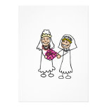 Lesbian Brides In Love Personalized Announcement