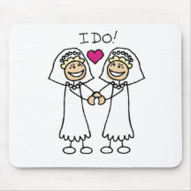 Lesbian Brides Mousepad