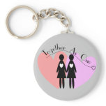 Lesbian Gifts "Together As One" Keychains