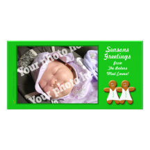 Lesbian Gingerbread Cookies Photo Card Template