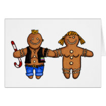 lesbian gingerbread couple cards