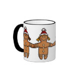 lesbian gingerbread couple mugs
