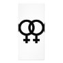 lesbian icon black rack card template