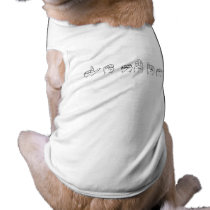 Lesbian in Sign Language Pet Tee