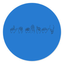 Lesbian in Sign Language Stickers