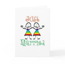 Lesbian Just Married Card