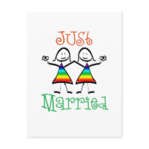 Lesbian Just Married Post Card