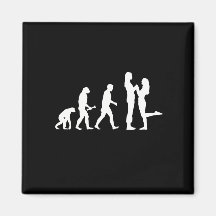 Lesbian Marriage Evolution - Fridge Magnet