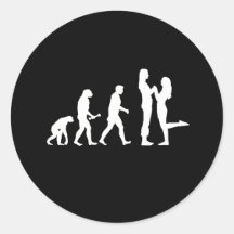 Lesbian Marriage Evolution - Round Stickers