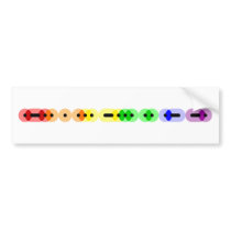 Lesbian Morse Code Bar Bumper Sticker