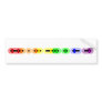 Lesbian Morse Code Bar Bumper Sticker