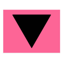 Lesbian Pride Black Triangle Post Card