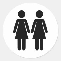 Lesbian Round Stickers