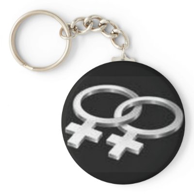 Lesbian symbol key chains by gacatmandu