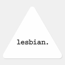 lesbian. triangle stickers