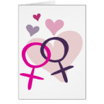 Lesbian Venus Entwined Card