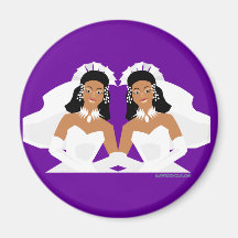 Lesbian Wedding Bride Magnet