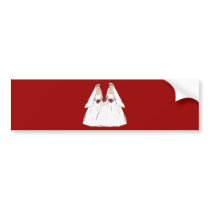 Lesbian Wedding Bumper Stickers