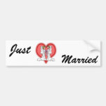 Lesbian Wedding Bumper Sticker