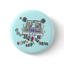 Lesbian Wedding Just Married Pinback Button