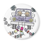 Lesbian Wedding Just Married magnets