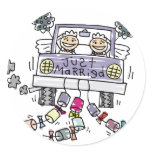 Lesbian Wedding Just Married stickers