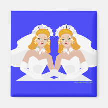 Lesbian Wedding Magnet