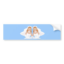 Lesbian Wedding Sticker Bumper Sticker