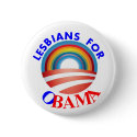 LESBIANS FOR OBAMA buttons