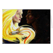 Lesbians in Space Greeting Card
