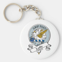Leslie Clan Badge Key Chain