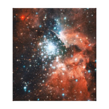L'espace géant de groupe d'étoile de nébuleuse impression sur toile